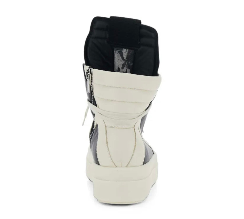 Jumbolance Geobasket Black&White Panelled Sneakers
