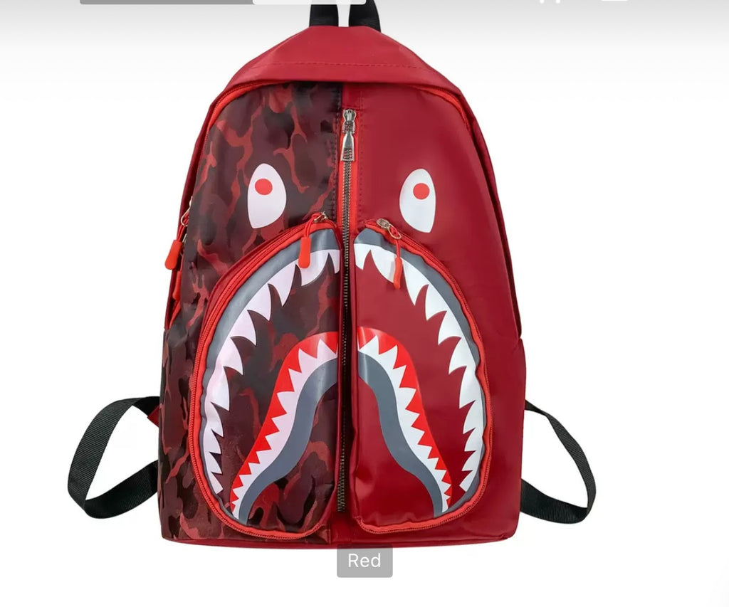 SHARK GRAFITTI STUDENT BAGPACK