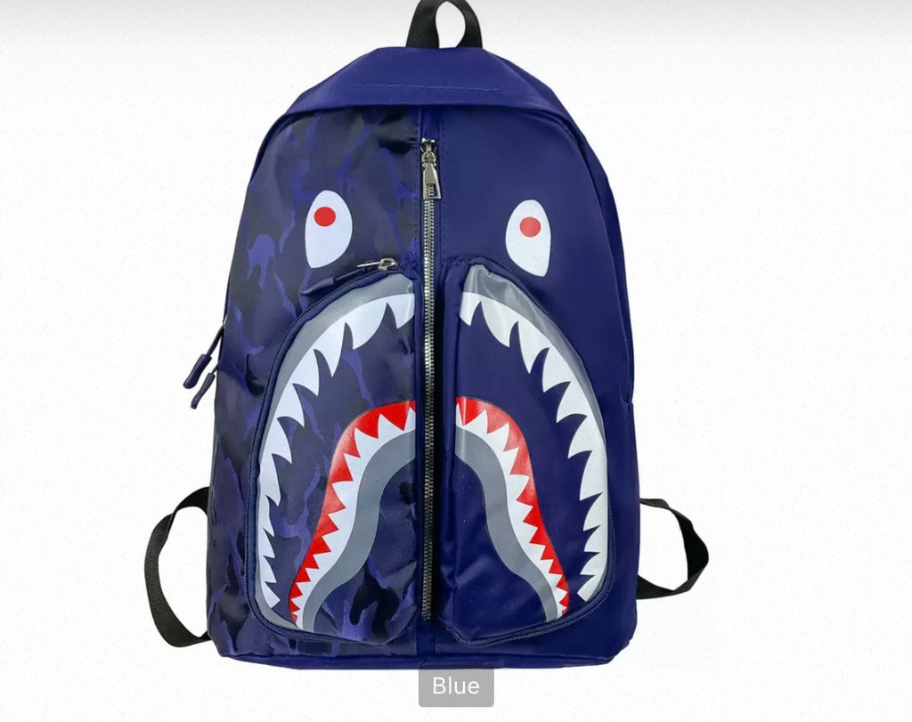 SHARK GRAFITTI STUDENT BAGPACK